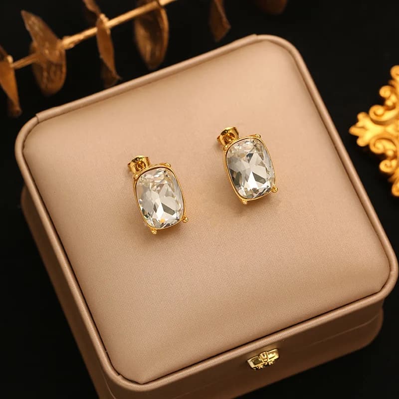 Butterfly Pearl Stud Earrings, Stainless Steel
