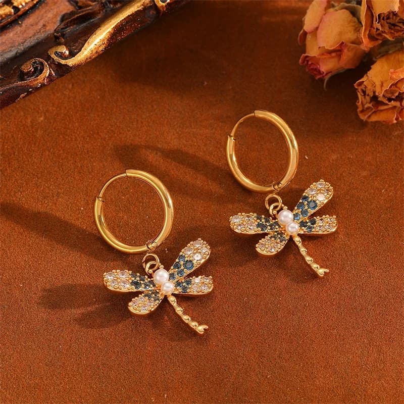 Irregular Heart-Shaped Dangle Earrings
