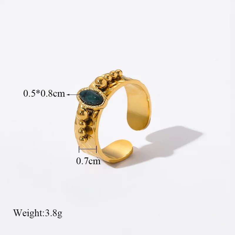 Women's Stainless Steel Retro Adjustable Ring