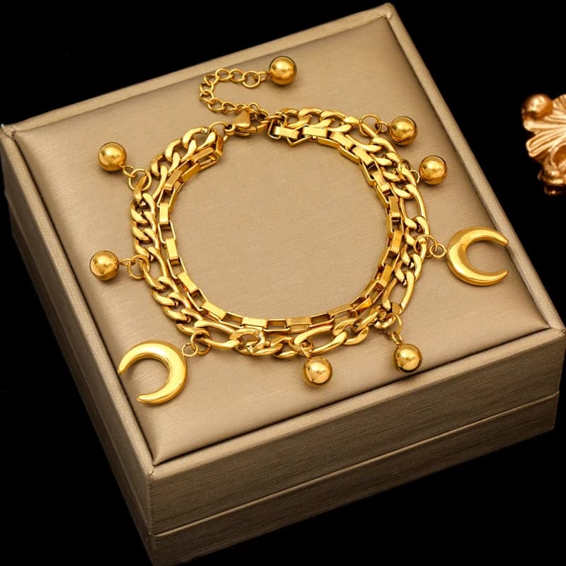 Gold Color Bangles Bracelet for Women