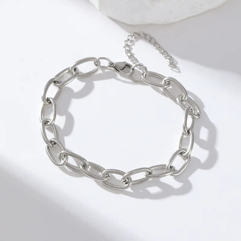 Beaded Wound Chain Bracelet, Gold Plated