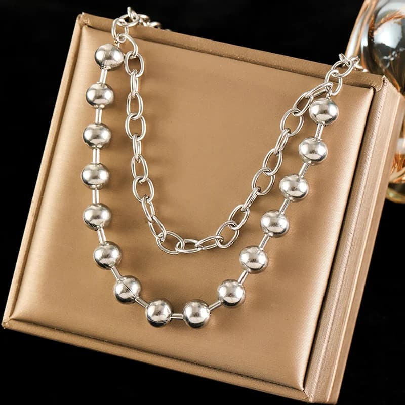 Srebrny naszyjnik typu choker dla kobiet