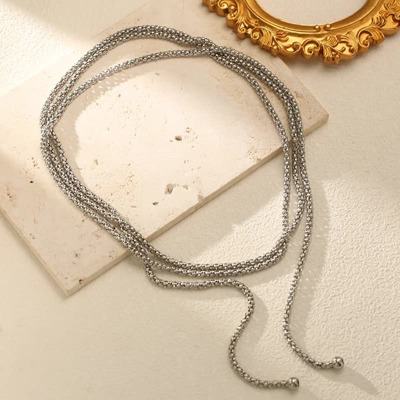 Layered Long Chain Necklace